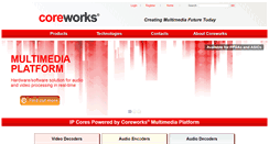 Desktop Screenshot of coreworks-sa.com