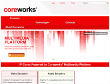 Tablet Screenshot of coreworks-sa.com